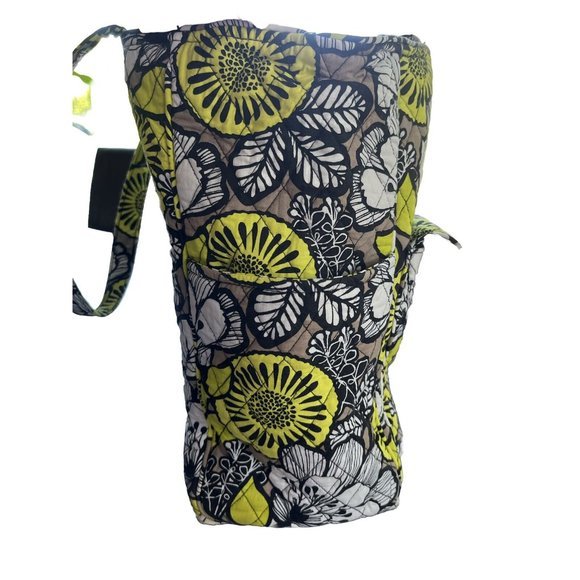 Vera Bradley large zipper tote w/ toggle pocket in Citron pattern Diaper‎ Bag - Picture 3 of 16